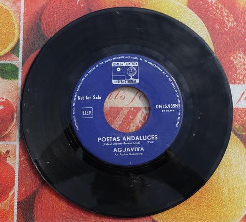 aguaviva - poetas andaluces, Cd's en Dvd's, Vinyl Singles, Single, 7 inch, Ophalen of Verzenden