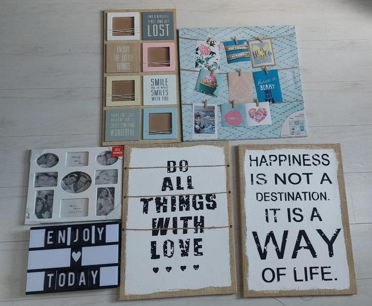 Leuke accesoires / lijsten / aan de muur, Huis en Inrichting, Woonaccessoires | Schilderijen, Tekeningen en Foto's, Nieuw, Minder dan 50 cm