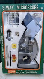 te koop 3 way microscoop met alles erbij, Ophalen of Verzenden, Nieuw, 1000x of meer, Biologische microscoop