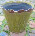 CUSCO - BLOEMPOT - KERAMIEK - CRAQUELE - RAFELRAND - APART, Tuin en Terras, Bloempotten, Rond, Nieuw, Ophalen of Verzenden, Aardewerk