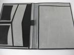 Portfoliomap zwart leer met grijze voering 32,5 x 24 cm, Ophalen of Verzenden, Zo goed als nieuw