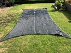 Nesling schaduwdoek zeer netjes 5 x 3 meter zwart, Tuin en Terras, Schaduwdoeken, Ophalen of Verzenden, Zo goed als nieuw
