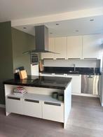 Crème witte keuken met kookeiland en apparatuur, Ophalen, Gebruikt, Overige typen, Composiet