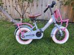 Kinderfiets 12 inch meisjesfiets grijs rose, Ophalen, Gebruikt, 14 inch of minder, Handrem