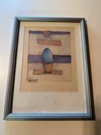 Ei eitje Patty Harpenau ingelijst werk 1996 schilderij, Antiek en Kunst, Ophalen of Verzenden