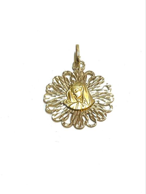 14k gouden Maria hanger, Sieraden, Tassen en Uiterlijk, Kettinghangers, Zo goed als nieuw, Goud, Goud, Overige voorstellingen