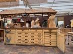 Robuuste werkkast, pure kwaliteit, 290 breed, kasten, lades, Antiek en Kunst, Curiosa en Brocante, Ophalen