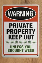 Wandbord Weed/Wiet, Ophalen of Verzenden, Nieuw