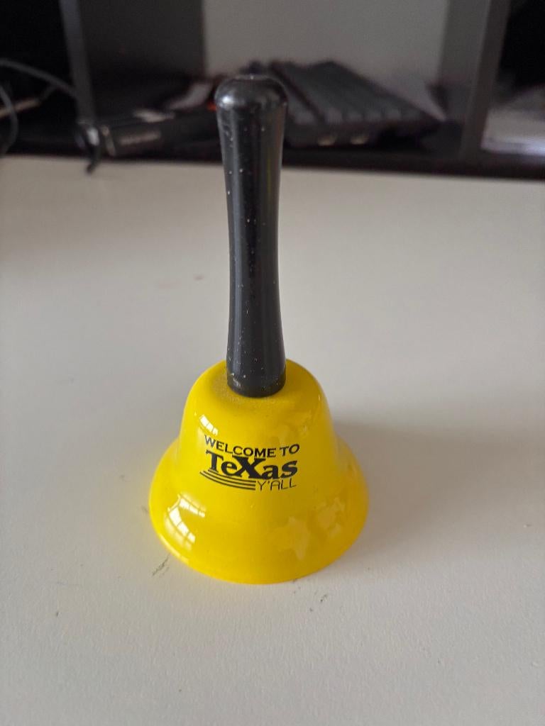 hand bel, welcome to texas, Ophalen of Verzenden