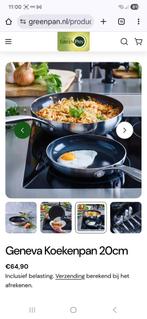 Nieuwe GreenPan Geneva Koekenpan 20cm, Ophalen, Keramische plaat, Koekenpan of Braadpan, Nieuw