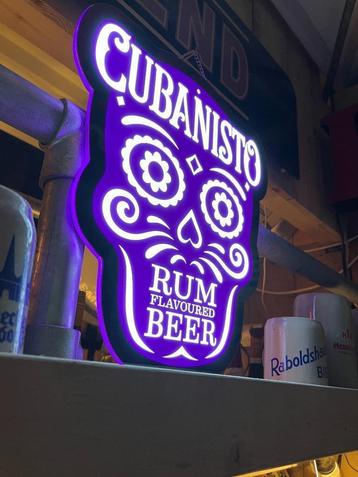 Partij "CUBANISTO" Ledsigns Lichtreclame beschikbaar voor biedingen