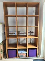 Teak houten boekenkast / vakkenkast / roomdivider 130x40x215, Huis en Inrichting, Ophalen, Zo goed als nieuw, 25 tot 50 cm, 200 cm of meer
