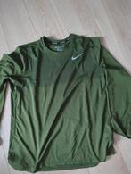 Nike shirt lange mouw xxl, Groen, Ophalen of Verzenden, Zo goed als nieuw, Hardlopen of Fietsen