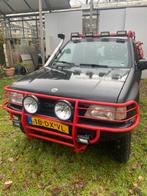 Opel Frontera 2.0 I Sport 4WD E2 1995 zwart, leer, Auto's, 1998 cc, Zwart, 4 cilinders, 2000 kg
