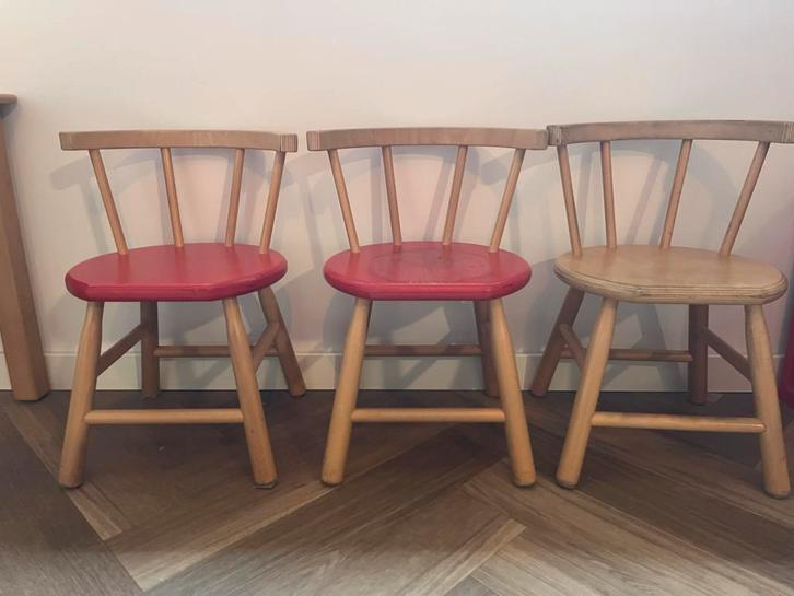 Van Dijk Toys Peuterstoeltjes - Set van 3, Kinderen en Baby's, Kinderkamer | Tafels en Stoelen, Gebruikt, Stoel(en), Ophalen
