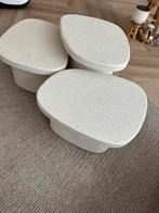 LifestyleFurn Salontafel 'Chari' Organisch, Huis en Inrichting, Tafels | Bijzettafels, Overige materialen, Rond, Zo goed als nieuw