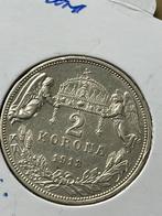 Oostenrijk-Hongarije hele mooie twee korona 1913, Zilver, Ophalen of Verzenden, Oostenrijk, Losse munt