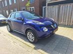Nissan Juke 1.6L 117pk CVT 2WD 2017 Blauw, Auto's, Stof, Zwart, 4 cilinders, Parkeersensor