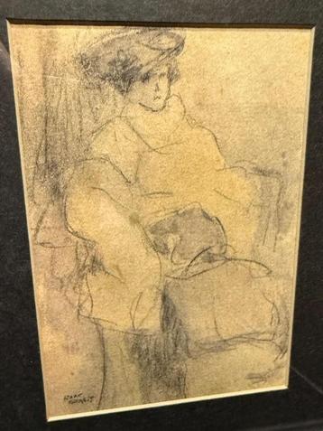 Isaac Israëls  Uniek werk  Tekening op papier beschikbaar voor biedingen