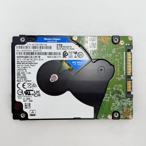 WD Blue 2TB HDD 2.5 inch Hardeschijf, Computers en Software, Harde schijven, Zo goed als nieuw