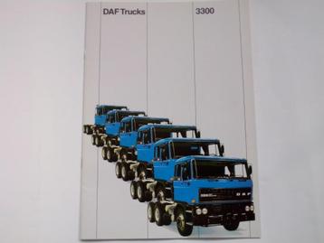 Originele DAF 3300 brochure/folder Nederlands of Frans 1982 