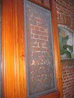 281hx215br 3-slag paneeldeuren met prachtig geetst glas, Ophalen