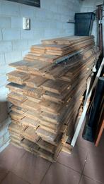 Oud eiken vloerplanken, Doe-het-zelf en Verbouw, Plank, Gebruikt, Ophalen of Verzenden, 25 tot 50 mm