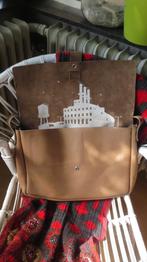 Keecie, Big Business,  schooltas, leren tas, 40x29x8, bruin, Sieraden, Tassen en Uiterlijk, Verzenden, Zo goed als nieuw, Bruin