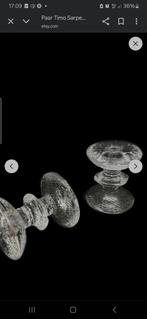 2 Festivo candlesticks/ kandelaars Iittala, Antiek en Kunst, Antiek | Glas en Kristal, Ophalen of Verzenden