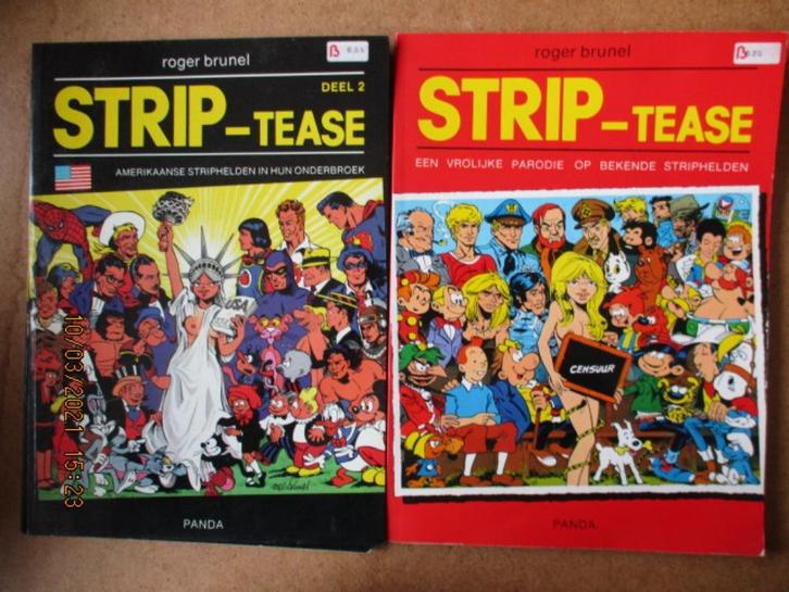 adv0396 strip-tease, Boeken, Stripboeken, Gelezen, Eén stripboek, Ophalen