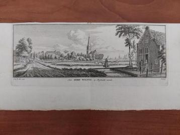 47-48 / Het dorp Wilnis Mooie gravure uit 18de eeuw beschikbaar voor biedingen