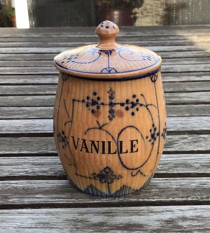 Klein voorraadpotje Sarreguemines, Antiek en Kunst, Antiek | Keramiek en Aardewerk, Ophalen of Verzenden