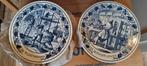 2x delfts blauw wandbord, Antiek en Kunst, Antiek | Wandborden en Tegels, Ophalen of Verzenden
