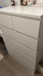 Ikea MALM ladekast - 6 lades, wit, 80x123 cm, Overige materialen, 100 tot 150 cm, Zo goed als nieuw, Met lade(s)