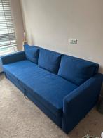 Ikea Friheten Slaapbank 3-zits, Huis en Inrichting, Slaapkamer | Slaapbanken, Ophalen, Blauw, Tweepersoons, Zo goed als nieuw