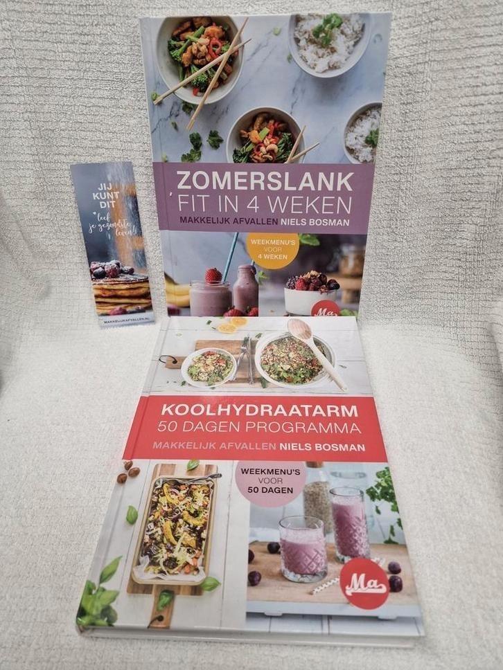 2x Niels Bosman. Zomerslank, koolhydraatarm 50 dagen program, Boeken, Gezondheid, Dieet en Voeding, Zo goed als nieuw, Ophalen of Verzenden
