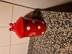 DISNEY🎀MINNIE MOUSE SERVIES VOORRAADPOT ROOD MET WITTE STIP, Ophalen of Verzenden, Mickey Mouse, Servies
