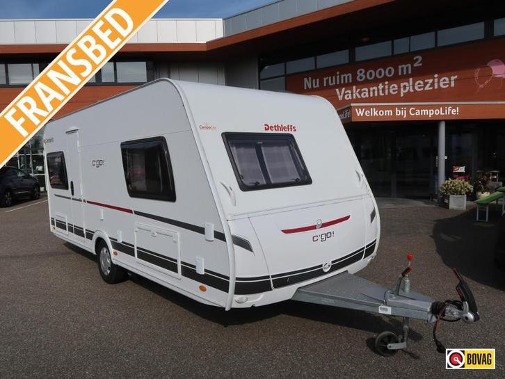 Dethleffs C'Go 495 FR MET MOVER EN VOORTENT, Caravans en Kamperen, Caravans, tot en met 4, 1000 - 1250 kg, Rondzit, Dethleffs