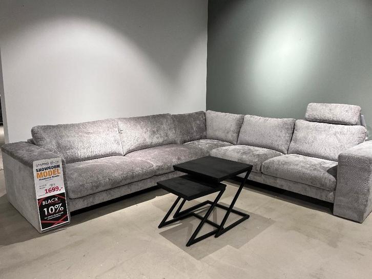 Grote hoekbank - Koudschuim - Showmodel, Huis en Inrichting, Banken | Bankstellen, Zo goed als nieuw, Hoekbank, Vierpersoons of meer