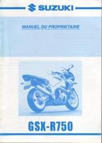 Suzuki GSX R750 Manuel du proprietaire (5130z), Verzenden, Suzuki