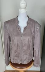 Taupe kleurig colbert/jasje van Gerry Weber, maat 42 suède l, Bruin, Maat 42/44 (L), Ophalen of Verzenden, Zo goed als nieuw
