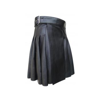 Zwarte kunstleren heren kilt / schots schotland kleding beschikbaar voor biedingen