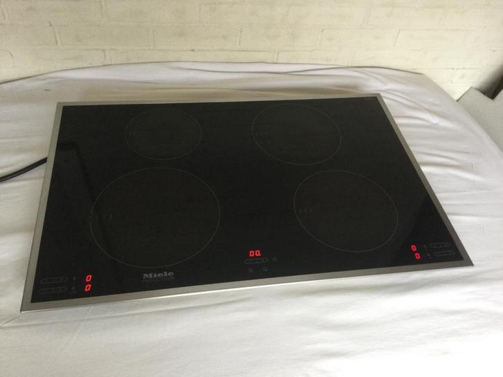 Miele inductie kookplaat, Witgoed en Apparatuur, Kookplaten, Zo goed als nieuw, Inbouw, Inductie, 4 kookzones, Energieklasse A of zuiniger