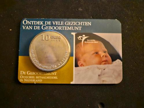 Coincard Geboortemunt 10 Euro, Postzegels en Munten, Munten | Nederland, Euro's, Koningin Beatrix, Verzenden