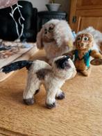 Antieke knuffels. Aapje,poesje en hond, Antiek en Kunst, Antiek | Speelgoed, Ophalen of Verzenden