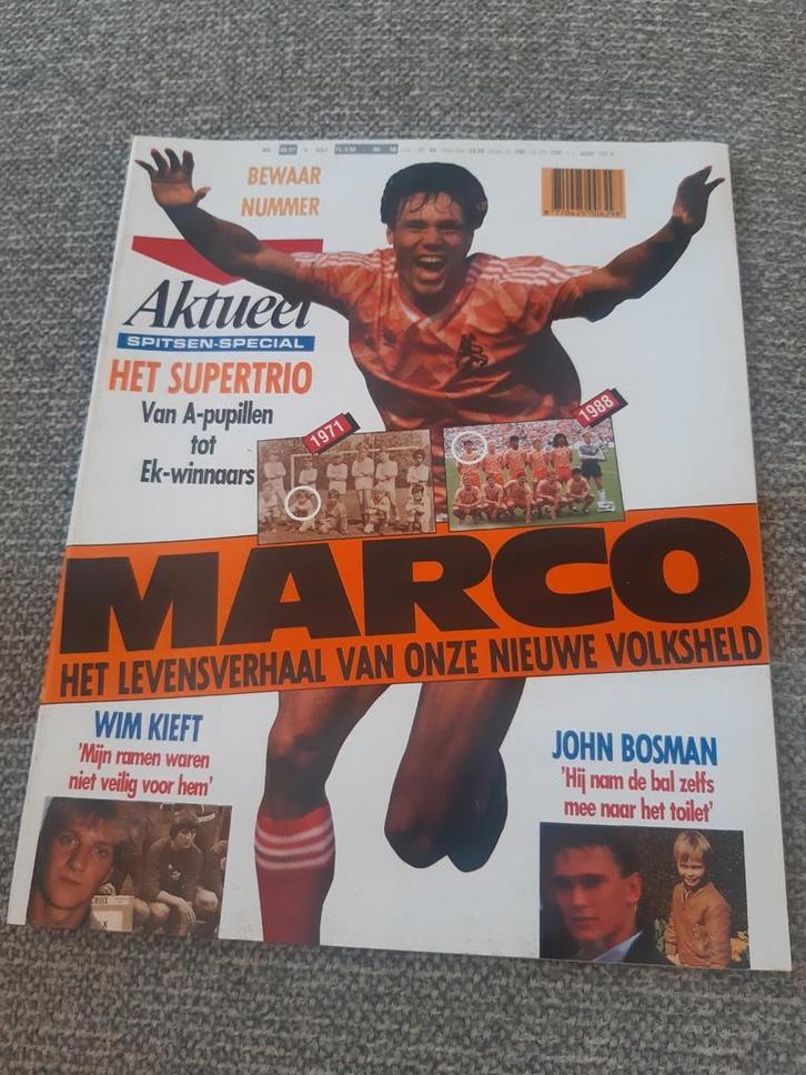 27.Aktueel 1988. Marco van Basten. John Bosman. Wim Kieft. B, Verzamelen, Tijdschriften, Kranten en Knipsels, Tijdschrift, 1980 tot heden