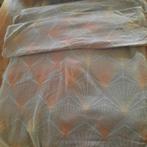 Flanellen dekbedovertrek 220x220 - Zo goed als nieuw!, Beige, Dekbedovertrek, Tweepersoons, Ophalen of Verzenden