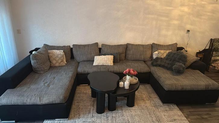 Gratis bankstel zelf afhalen ROTTERDAM, Huis en Inrichting, Banken | Complete zithoeken, Gebruikt, Stof, Ophalen of Verzenden