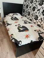 Ikea bed zwartbruin, Ophalen, Zo goed als nieuw, Eenpersoons