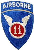 us ww2 11 airborne division patch, Verzamelen, Verzenden, Landmacht, Amerika, Embleem of Badge